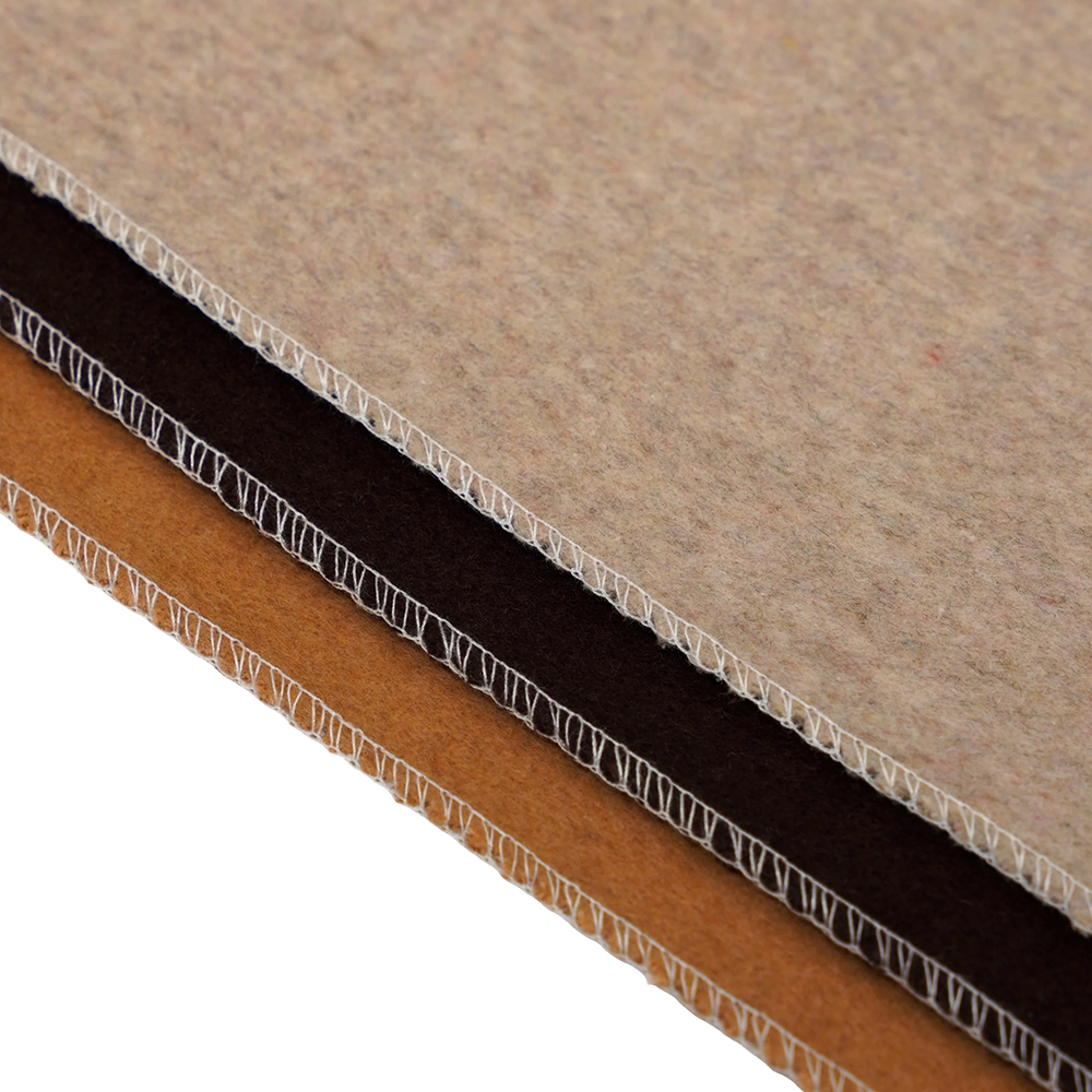 50% Wool , 40% Polyester , 10% Other Fiber, 720G/M, Bean Paste Color, Makapal na Double-Sided Wool na Tela, ML-0124-4382-1