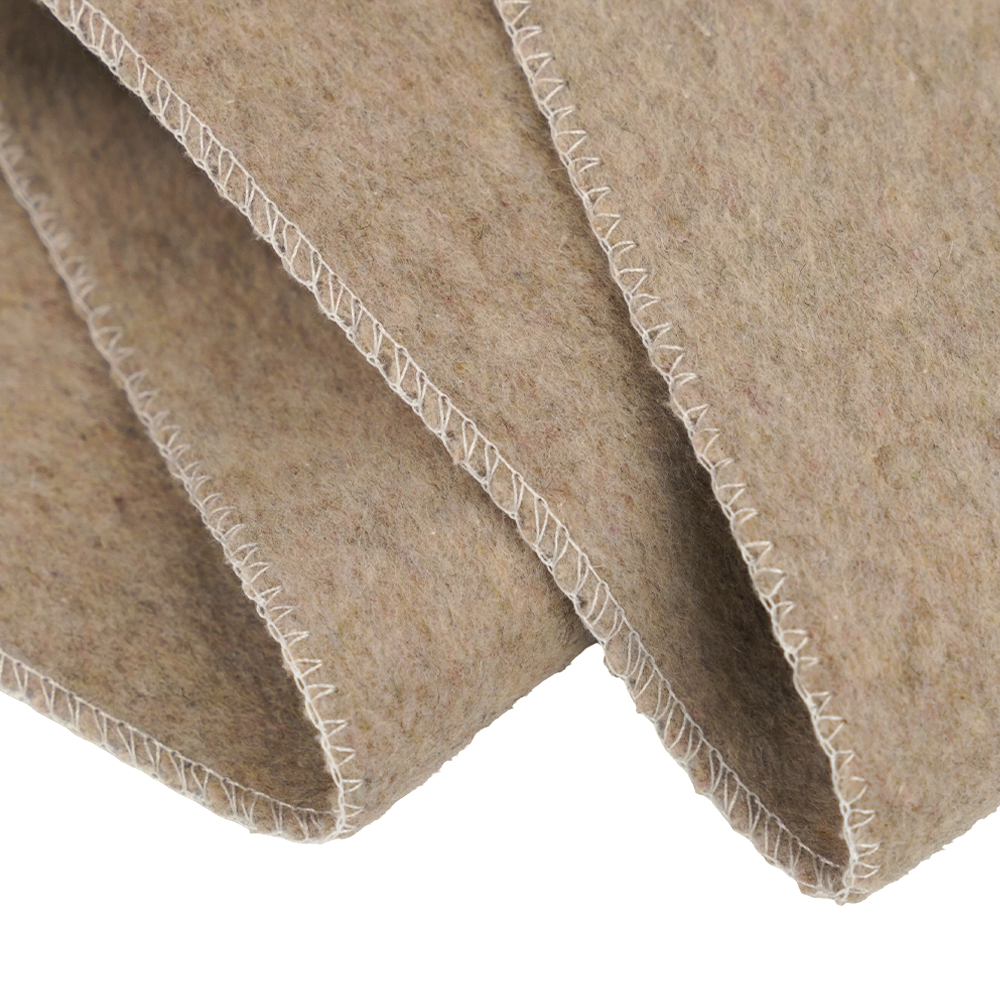 50% Wool , 40% Polyester , 10% Other Fiber, 720G/M, Bean Paste Color, Makapal na Double-Sided Wool na Tela, ML-0124-4382-1