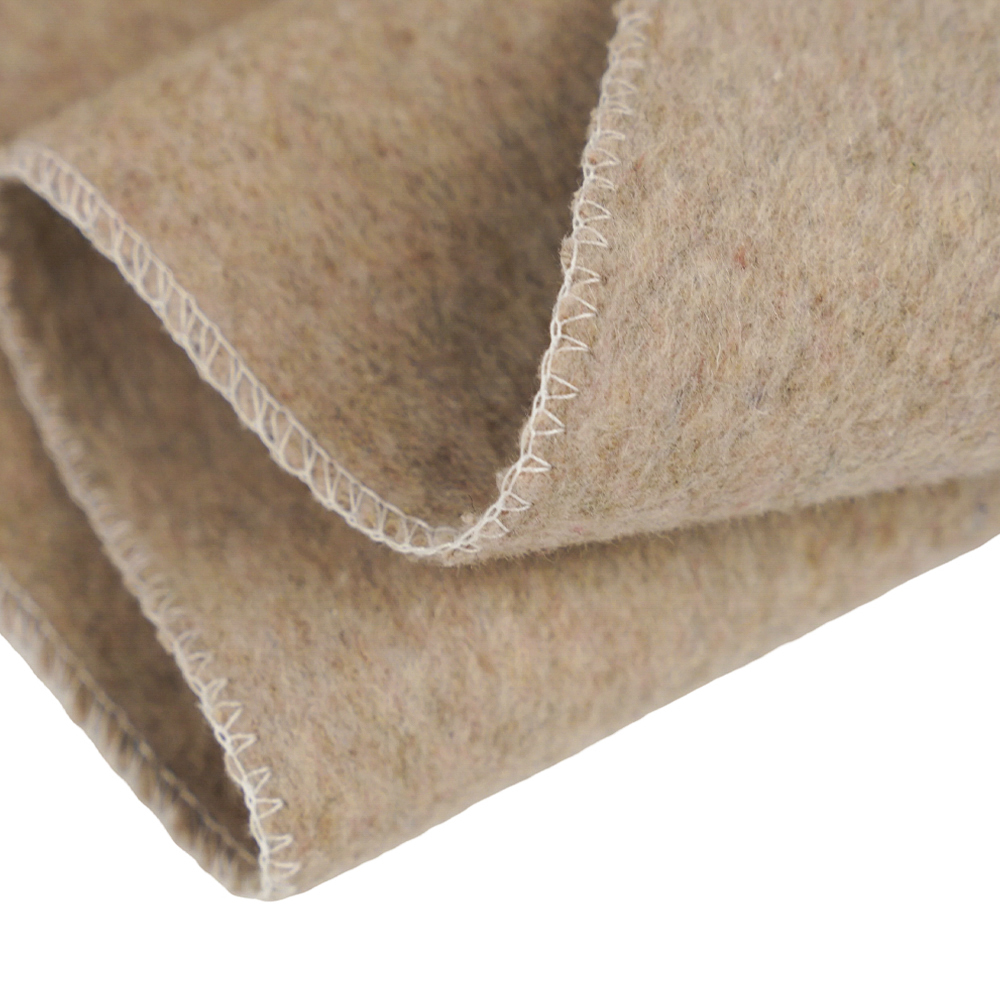 50% Wool , 40% Polyester , 10% Other Fiber, 720G/M, Bean Paste Color, Makapal na Double-Sided Wool na Tela, ML-0124-4382-1