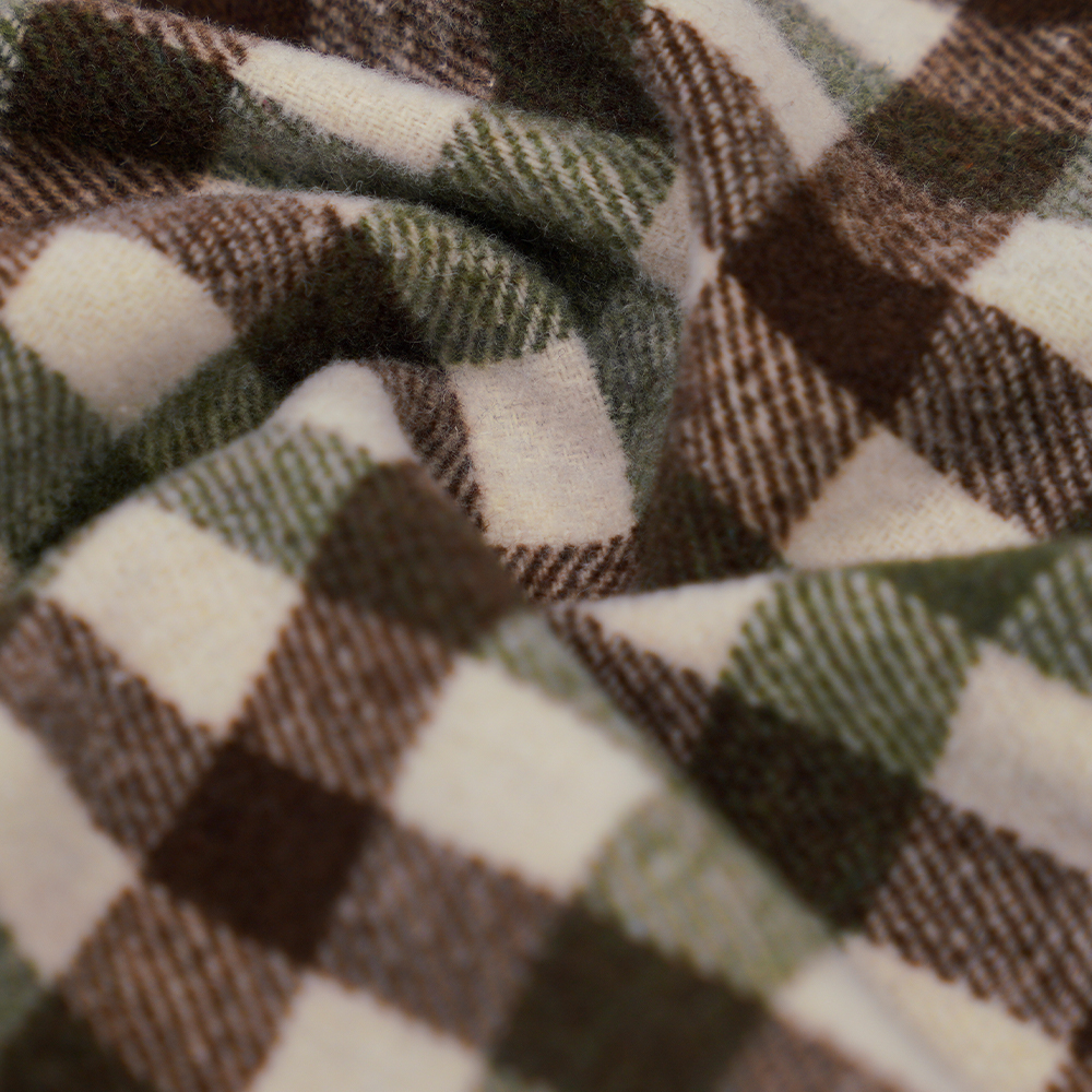 100% iba pa, 410G/M Berde, Kayumanggi At Puti, Tweed Yarn, ML-701234