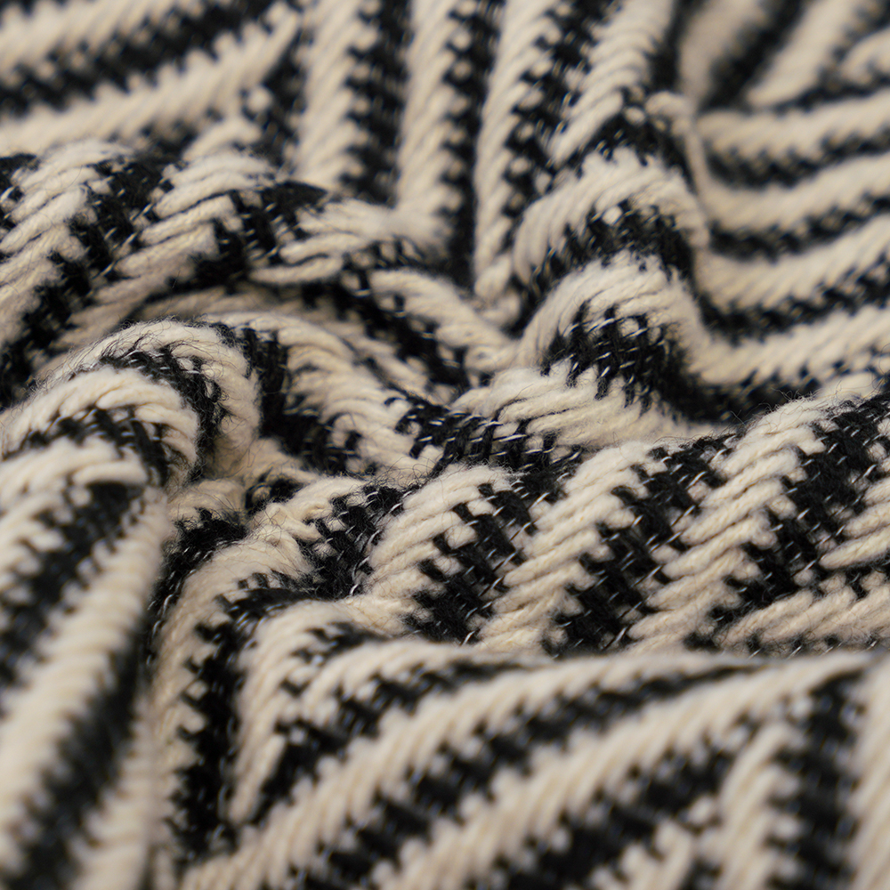 100% iba pa, 720G/M, Classic Black And White, Tweed Yarn, ML-70230021-22090