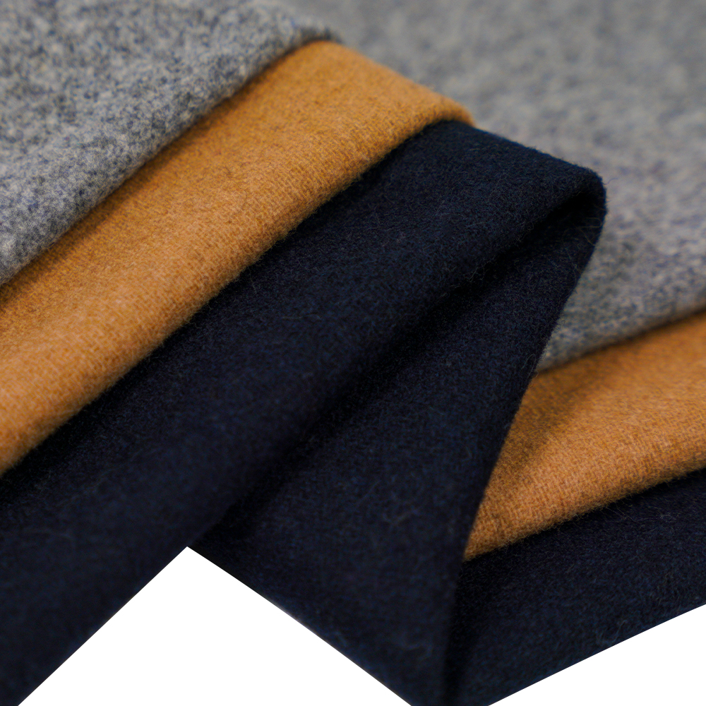 50% Lana, 40% Polyester, 10% Iba Pang Hibla, 340G/M, Kamelyo, Flannel na Tela, ML-S0624-201-9