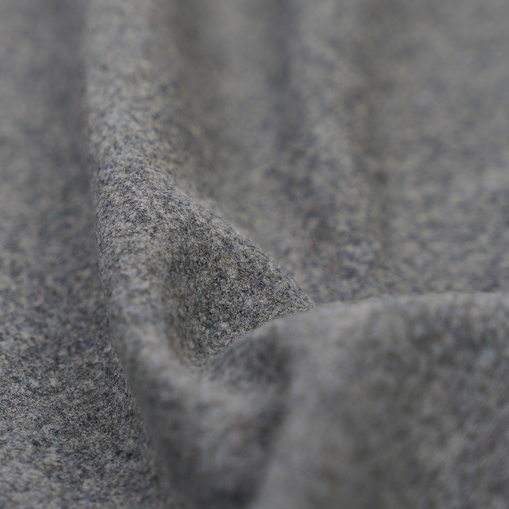 9% Lana, 66% Polyester, 25% Iba Pang Fiber, 400G/M, Gray , Flannel na Tela, ML-0124-4169