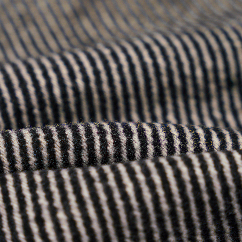 50% Wool, 40% Polyester, 10% Other Fiber, 680G/M, Black And White, Twill Melton Fabric, ML-S0622-141