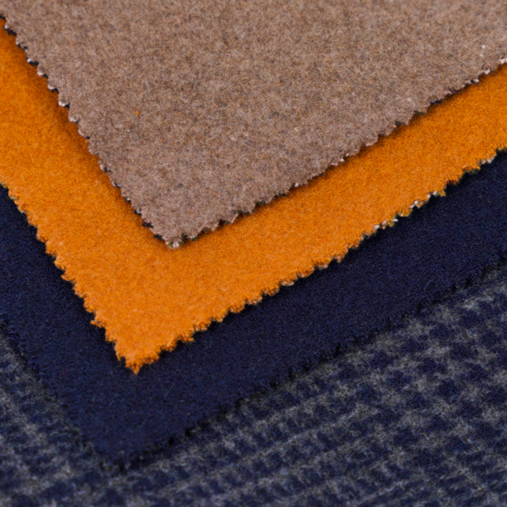 55% Lana, 45% Othe,r 645G/M, Navy Blue, Double-Faced Velvet Fabric, ML-3010305-1