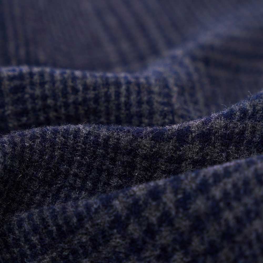 55% Lana, 45% Othe,r 645G/M, Navy Blue, Double-Faced Velvet Fabric, ML-3010305-1