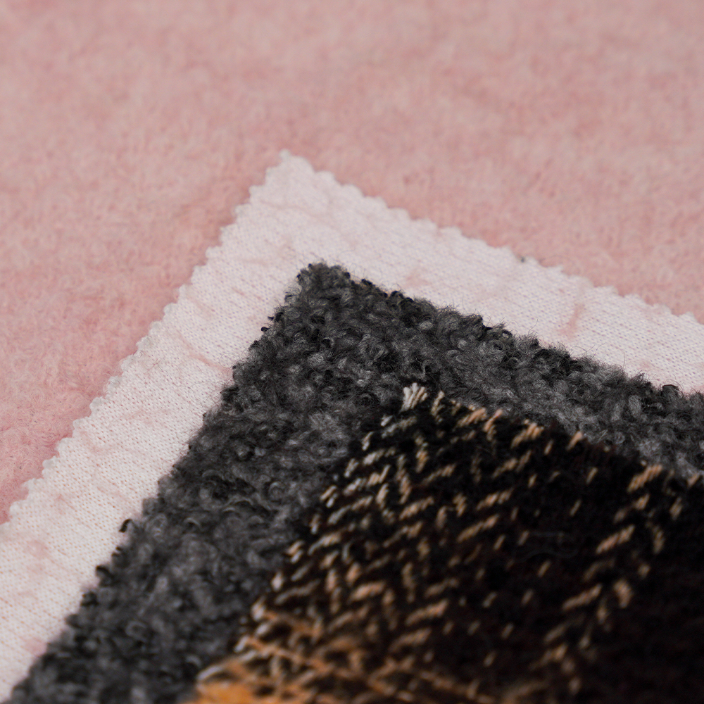 40% Lana, 60% Polyester, 540G/M, Itim at Puti, Circle Tweed na Tela, ML-8021071