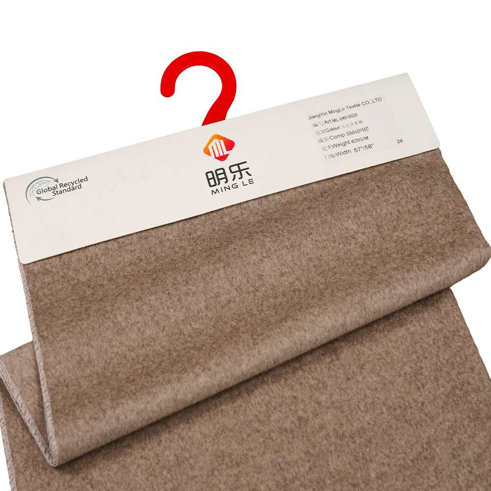 50% Wool, 5% Cashmere, 35% Polyester, 10% Other, Fiber 750G/M, Dark Grey + , Medium Gray, Twill Double-Face Overcoating: Isang Kumpletong Teknikal na Gabay para sa Mga Manufacturer